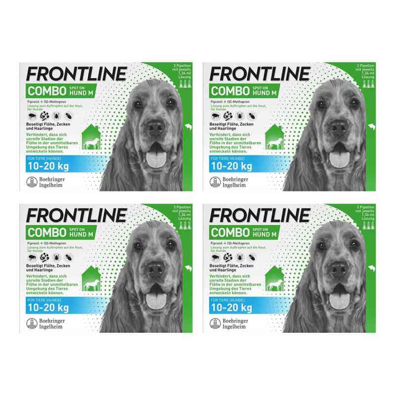 Frontline Combo Hund M (10-20 kg) gegen Zecken, Flöhe 4x3 stk von Boehringer Ingelheim VETMEDICA GmbH PZN 08102567