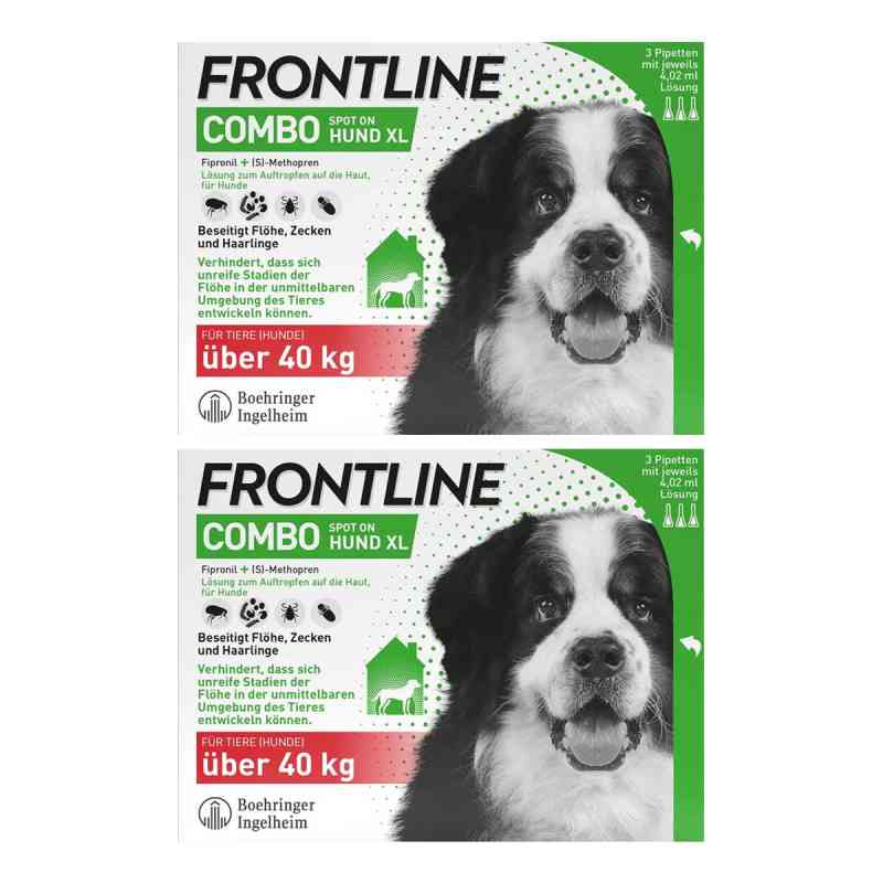 Frontline Combo Hund XL (40-60 kg) gegen Zecken, Flöhe 2x3 stk von Boehringer Ingelheim VETMEDICA GmbH PZN 08102566