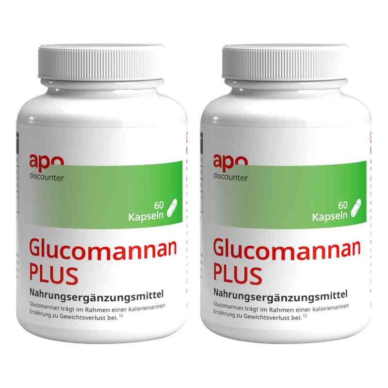 Glucomannan PLUS Sättigungskapseln von apodiscounter 2x60 stk von IQ Supplements GmbH PZN 08102754