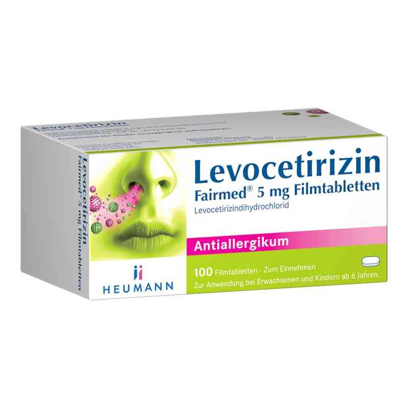 Levocetirizin Fairmed 5 Mg Filmtabletten 100 stk von HEUMANN PHARMA GmbH & Co. Generica KG PZN 16392249