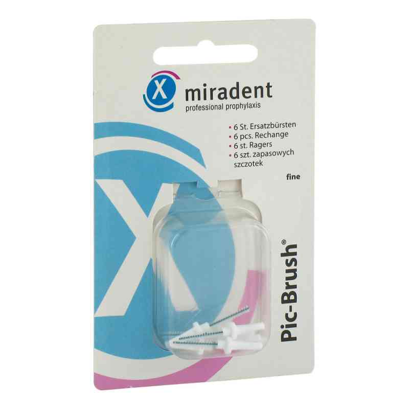 Miradent Interd.pic-brush Ersatzb.fein weiss 6 stk von Hager Pharma GmbH PZN 02172426