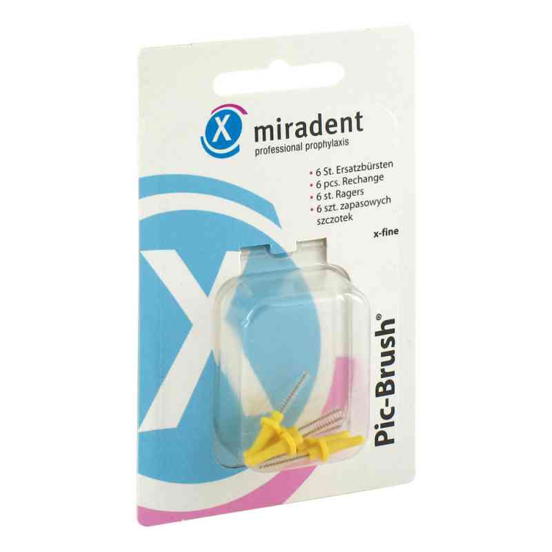Miradent Interd.pic-brush Ersatzb.x-fein gelb 6 stk von Hager Pharma GmbH PZN 02172372