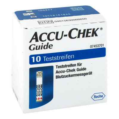 Accu Chek Guide Teststreifen 1X10 stk von Roche Diabetes Care Deutschland GmbH PZN 11664890