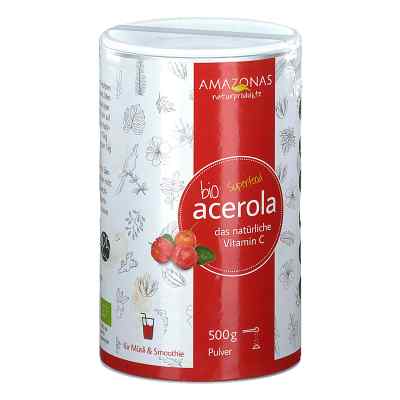 Acerola 100% Bio Pur nat.Vit.C Pulver 500 g von AMAZONAS Naturprodukte Handels GmbH PZN 06632592