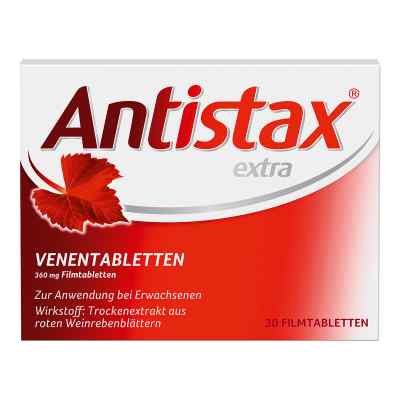 Antistax extra Venentabletten bei Venenleiden & Venenschwäche 30 stk von STADA Consumer Health Deutschland GmbH PZN 00002312