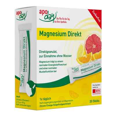 Apoday Magnesium Direkt Sticks 20X1.5 g von WEPA Apothekenbedarf GmbH & Co KG PZN 16166300