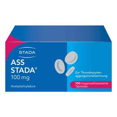 Ass Stada 100 mg magensaftresistente Tabletten 100 stk von STADA Consumer Health Deutschland GmbH PZN 10544066