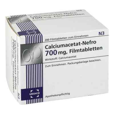 Calciumacetat Nefro 700 mg Filmtabletten 200 stk von MEDICE Arzneimittel Pütter GmbH&Co.KG PZN 04133229