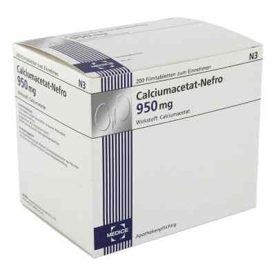 Calciumacetat Nefro 950 mg Filmtabletten 200 stk von MEDICE Arzneimittel Pütter GmbH&Co.KG PZN 03078209