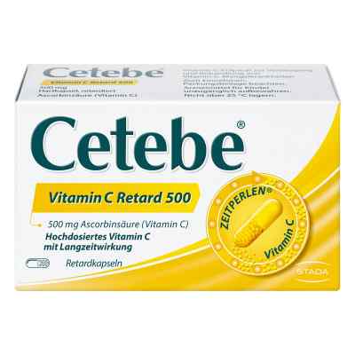 Cetebe Vitamin C Retard 500 Kapseln 120 stk von STADA Consumer Health Deutschland GmbH PZN 03884301