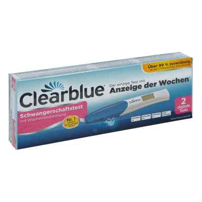 Clearblue Schwangerschaftstest mit Wochenbestimmung 2 stk von WICK Pharma - Zweigniederlassung der Procter & Gam PZN 12893983