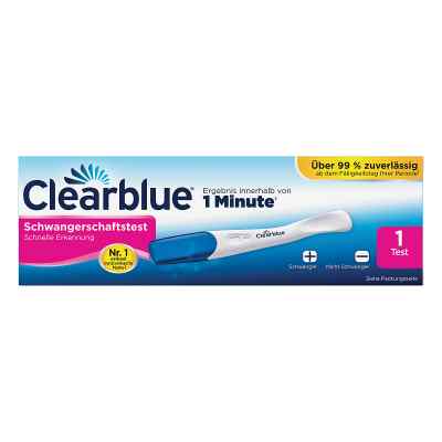 Clearblue Schwangerschaftstest schnelle Erkennung 1 stk von WICK Pharma - Zweigniederlassung der Procter & Gam PZN 12894020