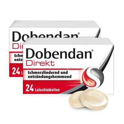 Dobendan Direkt Flurbiprofen 8,75 mg Lutschtabletten 2x24 stk von Reckitt Benckiser Deutschland GmbH PZN 08100050