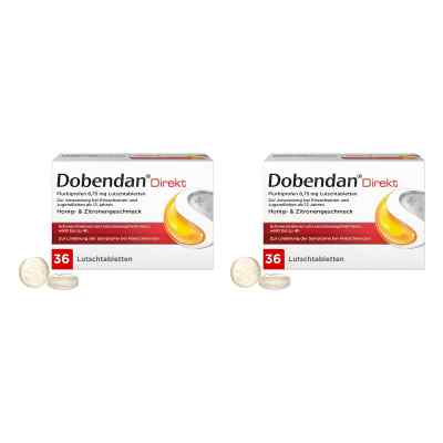 Dobendan Direkt Flurbiprofen 8,75 mg Lutschtabletten 2x36 stk von Reckitt Benckiser Deutschland GmbH PZN 08102711