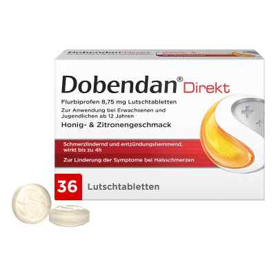 Dobendan Direkt Flurbiprofen 8,75 mg Lutschtabletten 36 stk von Reckitt Benckiser Deutschland GmbH PZN 16503513
