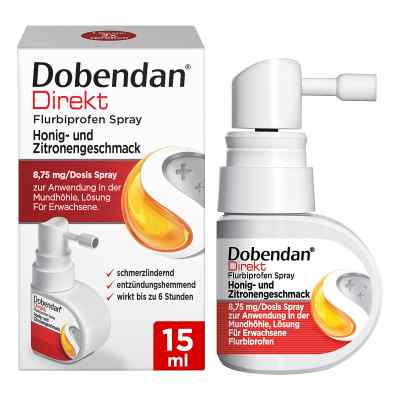 Dobendan® Direkt Spray bei starken Halsschmerzen 15 ml von Reckitt Benckiser Deutschland GmbH PZN 16502620