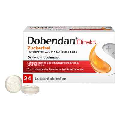 Dobendan® Direkt Zuckerfrei bei starken Halsschmerzen 24 stk von Reckitt Benckiser Deutschland GmbH PZN 10326895