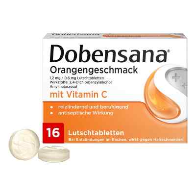 Dobensana Orange 1.2mg Lutschtabletten 16 stk von Reckitt Benckiser Deutschland GmbH PZN 16856878
