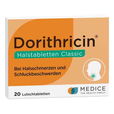 Dorithricin Classic Lutschtabletten bei Halsschmerzen  20 stk von MEDICE Arzneimittel Pütter GmbH&Co.KG PZN 07727923