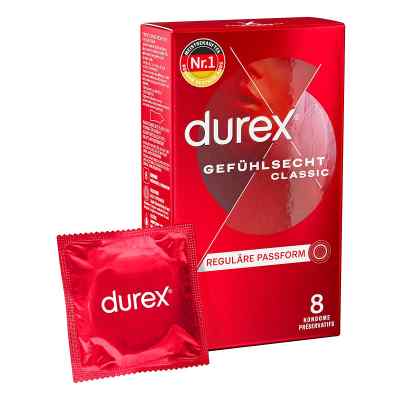 DUREX Gefühlsecht 8 hauchzarte Kondome für intensives Empfinden 8 stk von Reckitt Benckiser Deutschland GmbH PZN 10404856