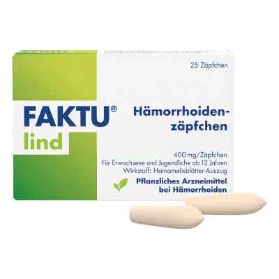 Faktu Lind Hämorrhoidenzäpfchen 25 stk von DR. KADE Pharmazeutische Fabrik GmbH PZN 18248019