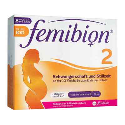 Femibion 2 Schwangerschaft+stillzeit ohne Jod Tab. 2X60 stk von WICK Pharma - Zweigniederlassung der Procter & Gam PZN 15200041