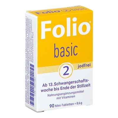 Folio 2 Basic Jodfrei Filmtabletten 90 stk von SteriPharm Pharmazeutische Produkte GmbH & Co. KG PZN 18671367