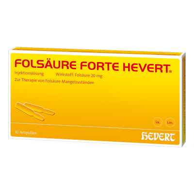 Folsäure Hevert forte Ampullen 10X2 ml von Hevert-Arzneimittel GmbH & Co. KG PZN 04907004
