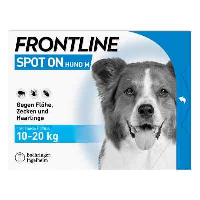 Frontline Spot On Hund M (10-20 kg) gegen Zecken, Flöhe, Haarlin 6 stk von Boehringer Ingelheim VETMEDICA GmbH PZN 02246395