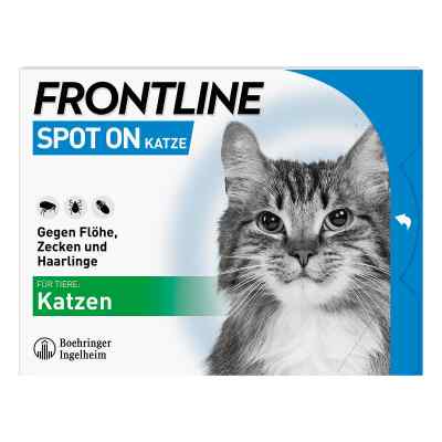 Frontline Spot On Katze gegen Zecken, Flöhe und Haarlinge 6 stk von Boehringer Ingelheim VETMEDICA GmbH PZN 02246426