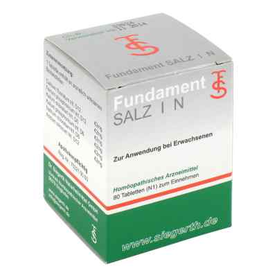 Fundament Salz I N Tabletten 80 stk von Dr. F. u. C.-H. Siegerth Naturheilmittel GmbH PZN 01012293