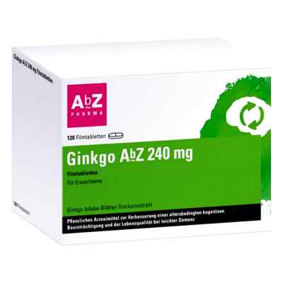 Ginkgo Abz 240 mg Filmtabletten 120 stk von AbZ Pharma GmbH PZN 14164745