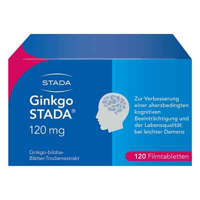 Ginkgo Biloba STADA 120MG FTA bei Gedächtnis- und Konzentrations 120 stk von STADA Consumer Health Deutschland GmbH PZN 11538903