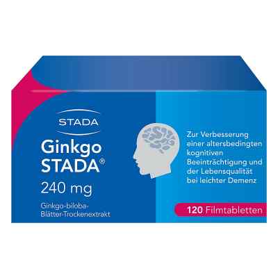 Ginkgo Biloba STADA 240MG FTA bei Gedächtnis- und Konzentrations 120 stk von STADA Consumer Health Deutschland GmbH PZN 11538949