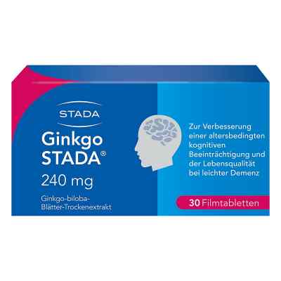 Ginkgo Biloba STADA 240MG FTA bei Gedächtnis- und Konzentrations 30 stk von STADA Consumer Health Deutschland GmbH PZN 11538926