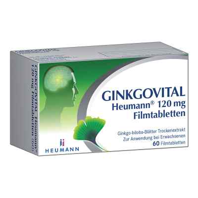 Ginkgovital Heumann 120 mg Filmtabletten 60 stk von HEUMANN PHARMA GmbH & Co. Generica KG PZN 11526231