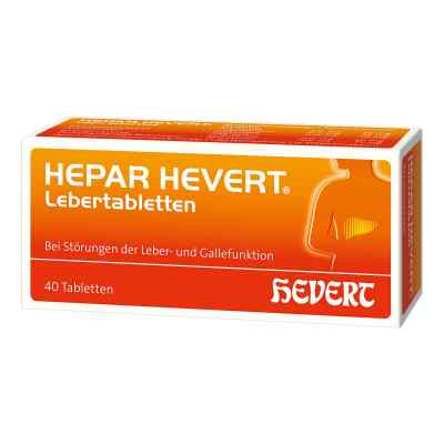 Hepar Hevert Lebertabletten 40 stk von Hevert-Arzneimittel GmbH & Co. KG PZN 13863257
