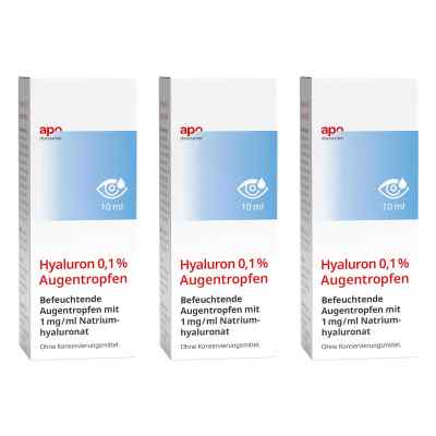 Hyaluron 0,1 % Augentropfen von apodiscounter 3x10 ml von OPTIMA Pharmazeutische GmbH PZN 08102905