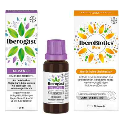 Iberogast Advance 20 ml + Iberobiotics Pro Kapseln 30 Stück 1 Pck von Bayer Vital GmbH PZN 08102843