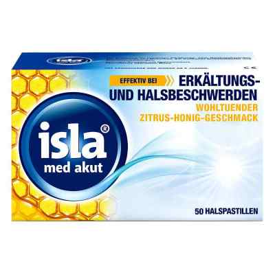 Isla Med akut Zitrus-Honig Pastillen 50 stk von Engelhard Arzneimittel GmbH & Co.KG PZN 14443741