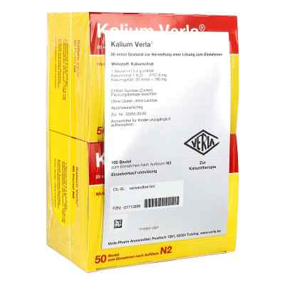 Kalium Verla Granulat  100 stk von Verla-Pharm Arzneimittel GmbH & Co. KG PZN 07712896
