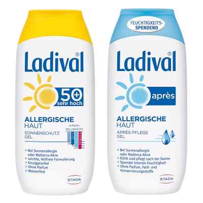 Ladival allergische Haut Gel LSF 50 und Apres Gel  2x200 ml von STADA Consumer Health Deutschland GmbH PZN 08100924