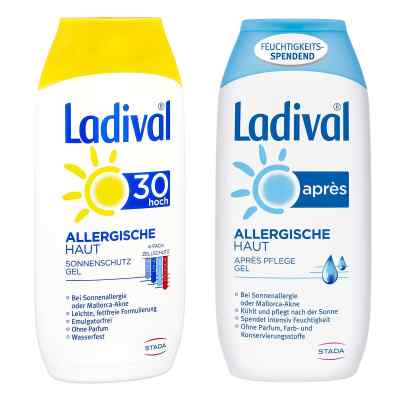 Ladival allergische Haut Sonnenschutz Gel Lsf30 + kühlendes Apre 2x200 ml von  PZN 08102771