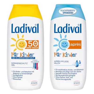 Ladival Kinder Sonnengel allergische Haut und Apres Lotion 2x200 ml von STADA Consumer Health Deutschlan PZN 08100929