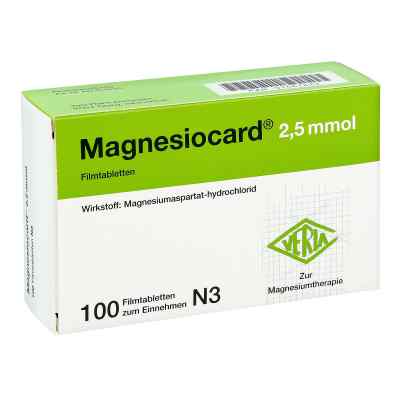 Magnesiocard 2,5 mmol Filmtabletten 100 stk von Verla-Pharm Arzneimittel GmbH & Co. KG PZN 01667829