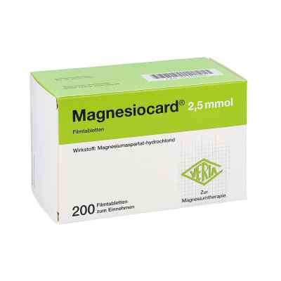 Magnesiocard 2,5 mmol Filmtabletten 200 stk von Verla-Pharm Arzneimittel GmbH & Co. KG PZN 05359504