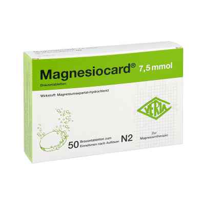 Magnesiocard 7,5 mmol Brausetabletten 50 stk von Verla-Pharm Arzneimittel GmbH & Co. KG PZN 00110295