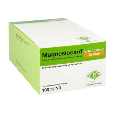 Magnesiocard forte 10 mmol Orange Pulver 100 stk von Verla-Pharm Arzneimittel GmbH & Co. KG PZN 02470359
