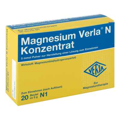 Magnesium Verla N Konzentrat 20 stk von Verla-Pharm Arzneimittel GmbH & Co. KG PZN 03395401