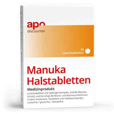 Manuka Halstabletten zuckerfrei zum Lutschen von apodiscounter 24 stk von Sunlife GmbH Produktions- und Vertriebsgesellschaf PZN 18833083